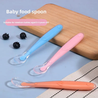 Cuchara de silicona para bebé | Suave y práctica para cada comida